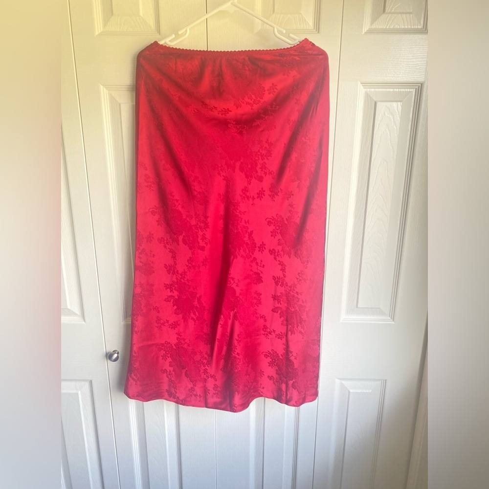 NEW Reformation Layla motif midi skirt - Seasonal – Sangre Jacquard Size 4 - Picture 7 of 12